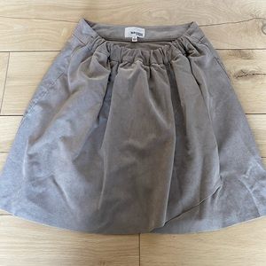 Aritzia Wilfred Vegan Suede Skirt, Size S